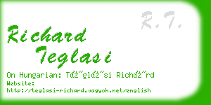 richard teglasi business card